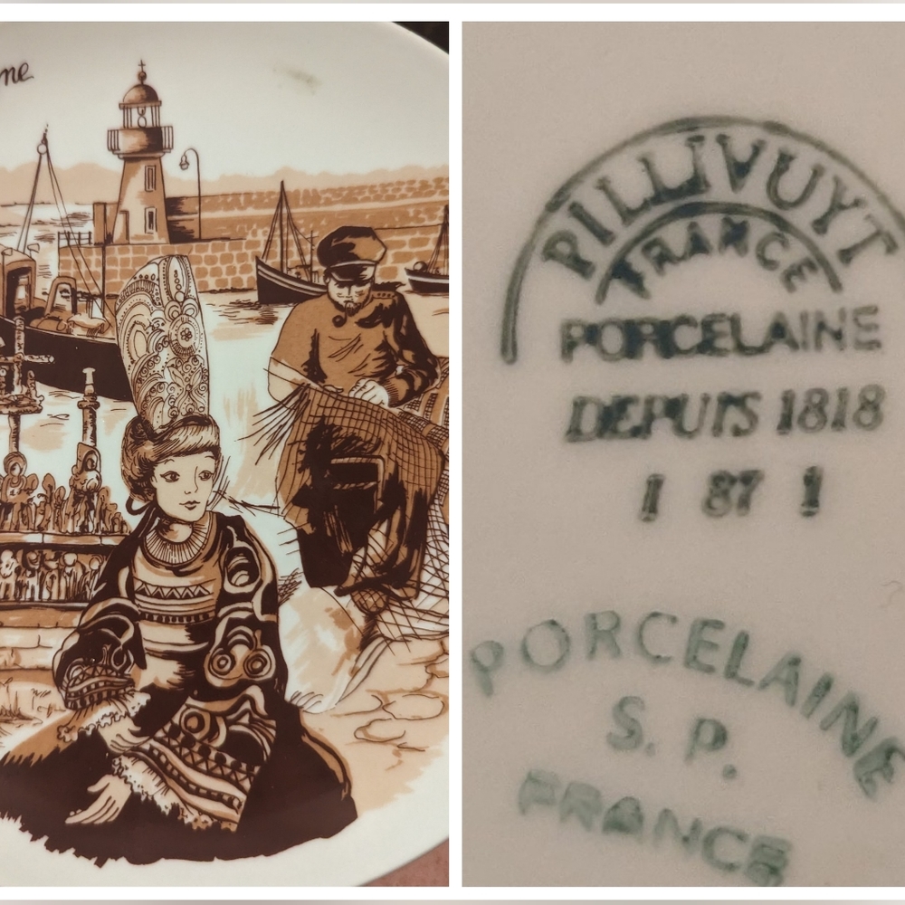 Vintage Pillivuyt Decorative Plate